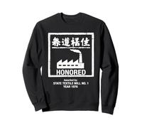 Vintage Industrial Heritage Graphic | Retro Workwear Emblem Sweatshirt