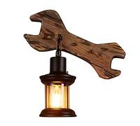Vintage Industrial Kerosene Wall Light Retro Lantern Glass Wall Washer LED Antique Loft Creative Wall Sconces for Restaurant Bar Cafe Corridor Aisle