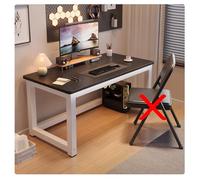Vintage Industrial Office Desk - Modern Walnut Computer Table for Home, Gaming & Study, Simple Style 55.1"x19.6" Writing Desk for Students & Professionals
