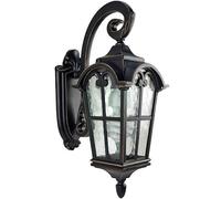 Vintage Industrial Outdoor Wall Sconce - Waterproof Rust-Proof Aluminum Lantern for Courtyard, Balcony, Garden, Villa, Patio - European Design Bracket Light