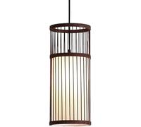 Vintage Industrial Rattan Handwoven Japanese Retro Chandelier Farmhouse Creativity Hanging Ceiling Lamp for Living Room Teahouse E27 Light Source Lighting/Brown