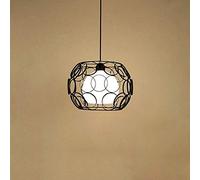 Vintage Industrial Spherical Pendant Lamp Kitchen Island Artificial Chandelier Iron Hollow Lampshade Ceiling Fixtures Living Room Parlor Bedroom Dining Hall Suspension Line Light E27 Change for the