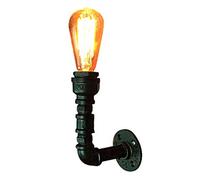 Vintage Industrial Wall Lamp Water Pipe Wall Light Retro Metal Wall Sconce Steampunk Rustic Style E27 Lampe Socket for Home Hall Kitchen Restaurant Loft Decor Pub Cafe Hotel