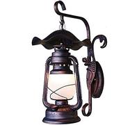 Vintage Industrial Wall Lamps Interior Lighting with Glass Screen Retro Rural Wall Applique American Flashlight E27 Plug Kerosene Wall Lamp for Kitchen Comed Wall Lamp