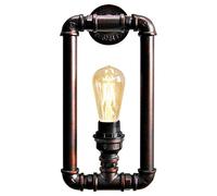 Vintage Industrial Water Pipe Wall Light Rustic 1 Lamp Metal Steampunk M0068