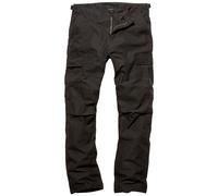 Vintage Industries BDU Pants Mens Trousers Cargo Combat Military Army Black