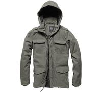 Vintage Industries Darren Parka Mens Windproof Water-Repellent Jacket Grey
