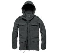 Vintage Industries Darren Parka Mens Windproof Water-Repellent Jacket Grey