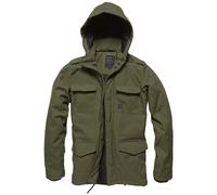 Vintage Industries Darren Parka Mens Windproof Water-Repellent Olive Drab