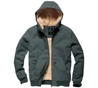 Vintage Industries Datton Jacket Mens Sherpa Warm Windproof Grey