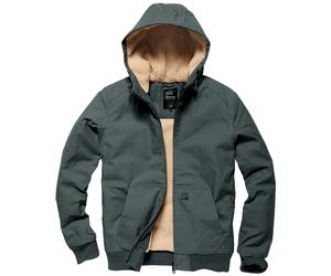 Vintage Industries Datton Jacket Mens Sherpa Warm Windproof Grey