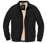 Vintage Industries Dean Sherpa Jacket Mens Warm Fleece Casual Black