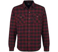 Vintage Industries Harley Shirt Men Flanel Shirt red-Black L, 100% Cotton, Regular