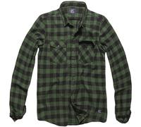 Vintage Industries Harley Shirt Mens Flannel Checkered Green Checkered