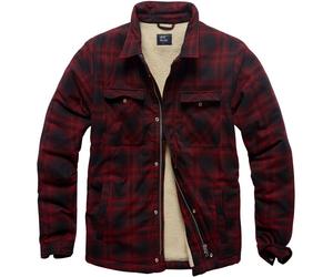 Vintage Industries Holzfäller-Jacke Class Sherpa Red Check - Class