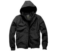 Vintage Industries Hudson Jacket Mens Hooded Sherpa Fleece Warm Coat Black