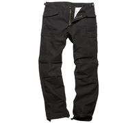 Vintage Industries M65 Heavy Satin Pants Mens Cargo Everyday Work Black