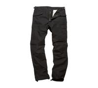 Vintage Industries M65 HEAVY SATIN TROUSERS Cloth Trousers black S