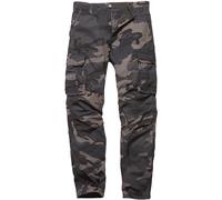 Vintage Industries Reef Pants Mens Cargo Trousers Bottoms Cotton Dark Camo