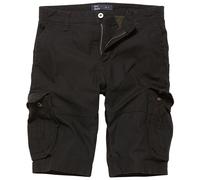 Vintage Industries Rowing Shorts Mens Cargo Work Utility Bermuda Black