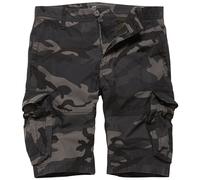 Vintage Industries Rowing Shorts Mens Cargo Work Utility Bermuda Dark Camo