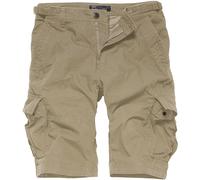 Vintage Industries Terrance Shorts Mens Cargo Bottoms Cotton Dark Khaki