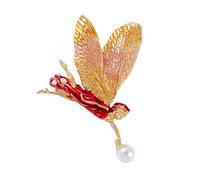 Vintage Inspired Colorful Wing Pin Angel Motifs Brooch Allergy Alloy Jewelry For Fashion Lovers Gothic Inspired Angel Jewelry, One Size, as described