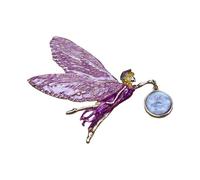 Vintage Inspired Colorful Wing Pin Angel Motifs Brooch Allergy Resistant Alloy Jewelry For Fashion Lovers Mystical Princess Chest Pin Gift
