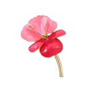 Vintage Inspired Enameled Irises Brooch For Women Elegant Floral Jewelry With Sturdy Alloy Base Elegant Dress Accessories