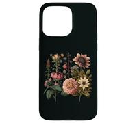 Vintage Inspired Flower Botanical Chart Naturalist Men Women Case for iPhone 15 Pro Max