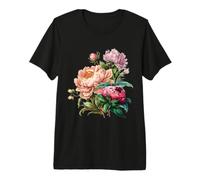 Vintage Inspired Flower Botanical Chart Naturalist Premium T-Shirt