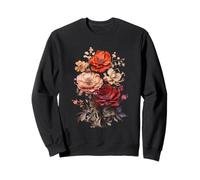 Vintage Inspired Flower Botanical Chart Naturalist Sweatshirt