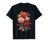 Vintage Inspired Flower Botanical Chart Naturalist T-Shirt