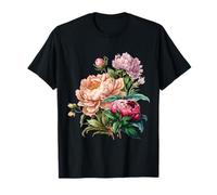 Vintage Inspired Flower Botanical Chart Naturalist T-Shirt