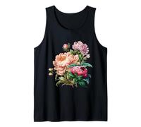 Vintage Inspired Flower Botanical Chart Naturalist Tank Top