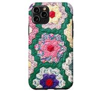 Vintage Inspired Quilt Patchwork Grandmothers Flower Garden Case for iPhone 11 Pro