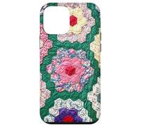 Vintage Inspired Quilt Patchwork Grandmothers Flower Garden Case for iPhone 12 mini