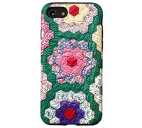 Vintage Inspired Quilt Patchwork Grandmothers Flower Garden Case for iPhone SE (2020) / 7 / 8
