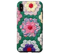 Vintage Inspired Quilt Patchwork Grandmothers Flower Garden Case for iPhone XS Max