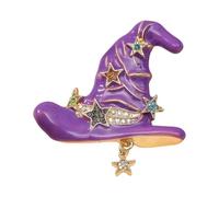 Vintage Inspired Witch Hat Brooch Pin Fantasy Themed Jewelry for Various Occasions Daily Party Elegant Lapel Pin