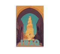 Vintage Iraq Poster Poster Decorative Painting Canvas Wall Posters And Art Picture Print Modern Family Bedroom Decor Posters 20x30inch(50x75cm)