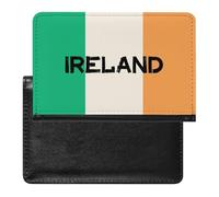 Vintage Ireland Irish Flag Trendy Passport Holder Credit Card Cover Travel Essentials Wallet