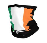 Vintage Ireland Irish Flag Unisex Snood Scarf Stretchy Neck Gaiter Multifunctional Face Covering Scarf For Outdoor Hiking Walking Running