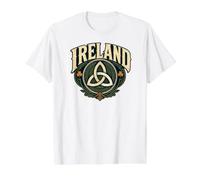 Vintage Ireland Triquetra Value Graphic T-Shirt, Men, White, L