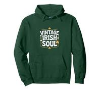 Vintage Irish Soul Shamrock St Patricks Day Pullover Hoodie