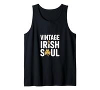 Vintage Irish Soul Shamrock St Patricks Day Tank Top