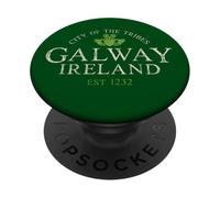 Vintage Irish Souvenir Gifts: Claddagh Galway Ireland PopSockets Adhesive PopGrip