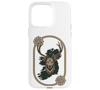 Vintage Irish Stag - Celtic Map and Compass Heritage Art Case for iPhone 15 Pro Max