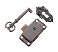 Vintage Iron Drawer Locks Flush Mount Furniture Decorative Antique Jewelry for Case Box with for Home Decorative Furniture Locks