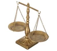 Vintage Iron Libra Statue Decorative Balance Scale for Office Desk